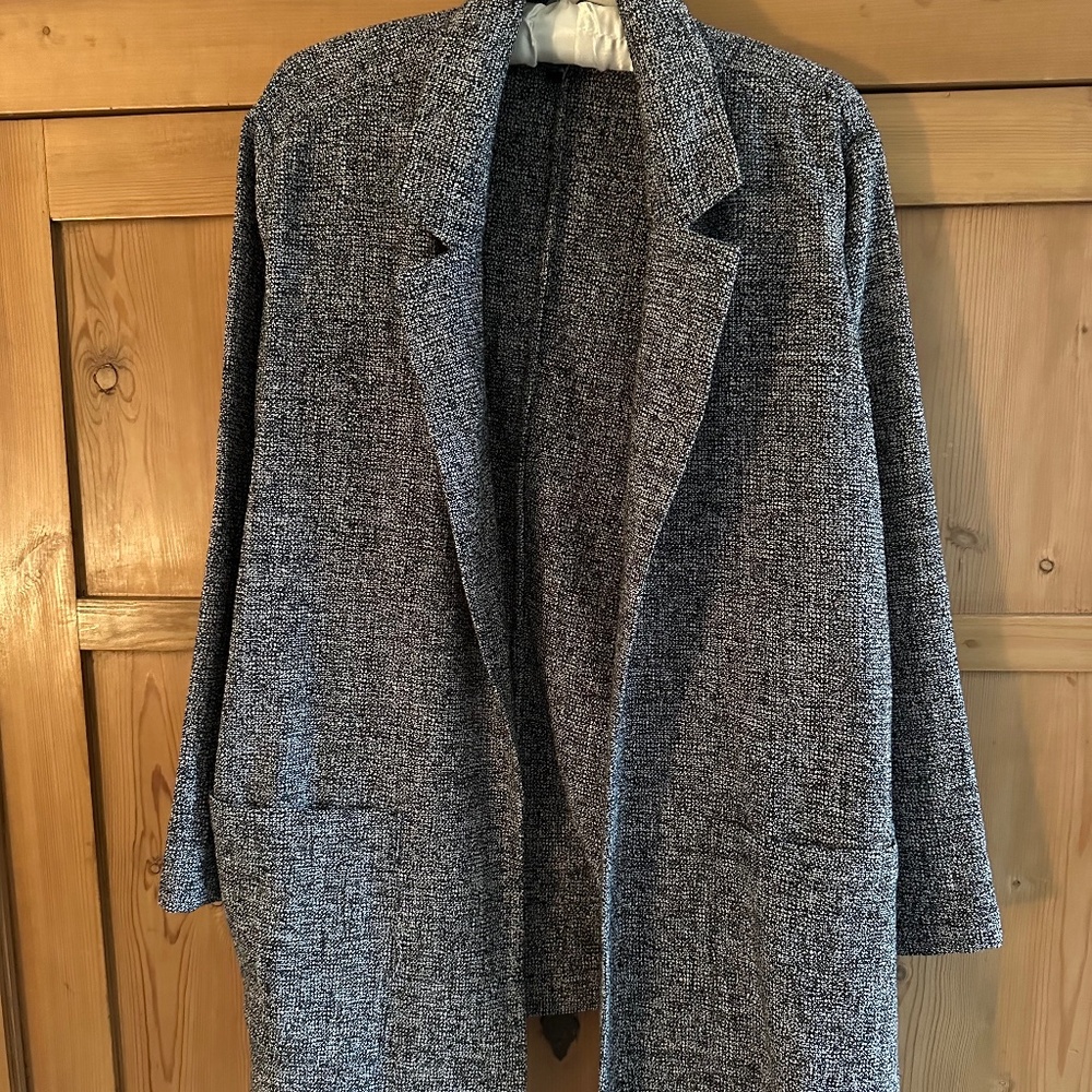 Eileen Fisher Organic Cotton Tweed Blazer, XL